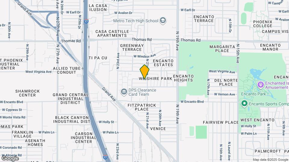 2107 W Wilshire Dr Map and Location Details