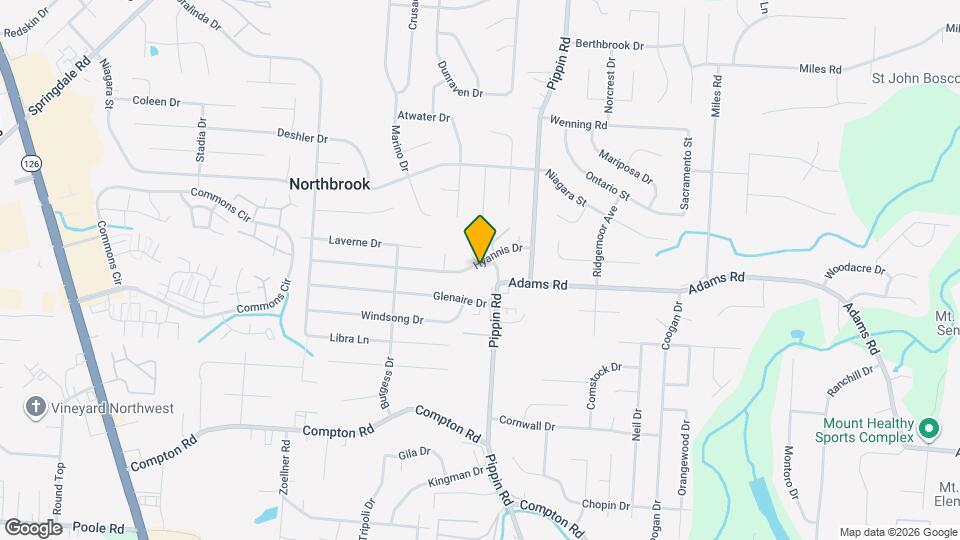 2831 Hyannis Dr Map and Location Details