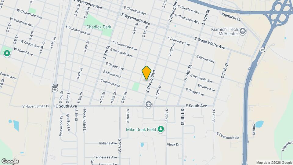 911 S Strong Blvd Mapa y Detalles de la Ubicación