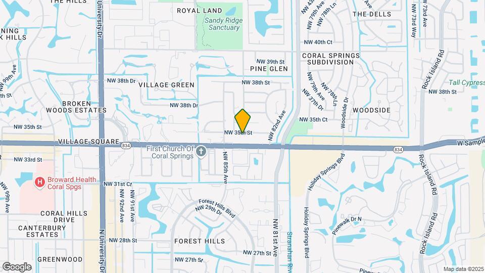 8398 NW 35th St Map and Location Details