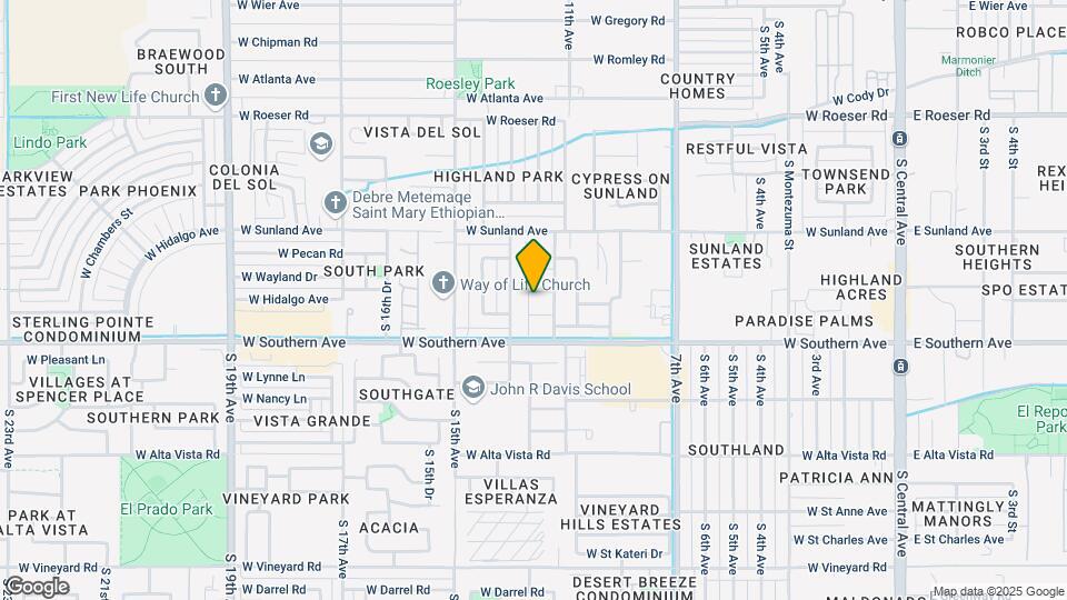 5821 S 12th Ln Map and Location Details