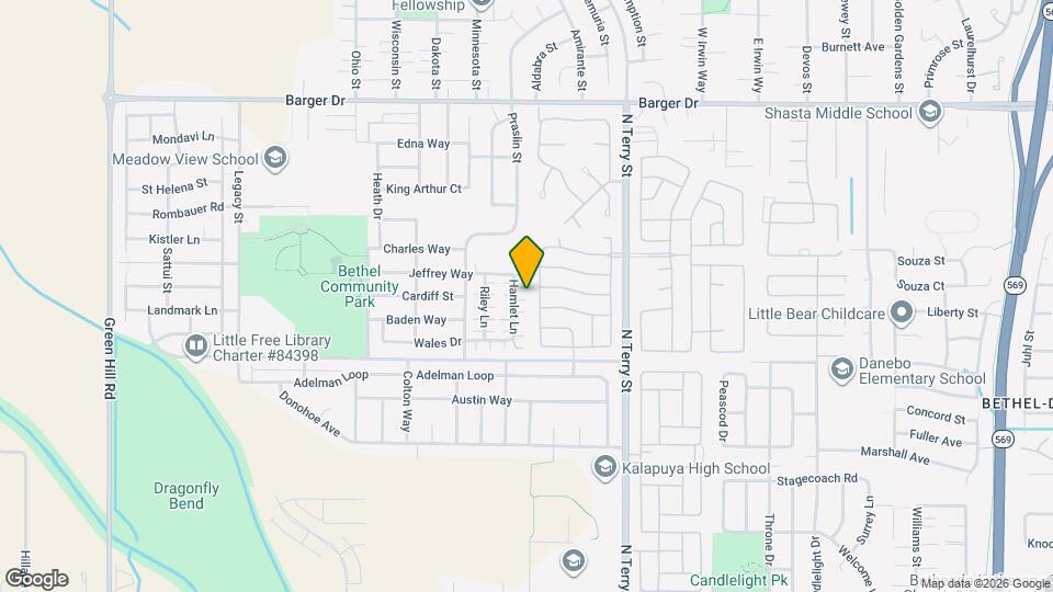 1643 Hamlet Ln Map and Location Details