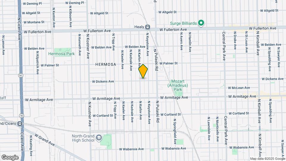 4054 W Dickens Ave Map and Location Details