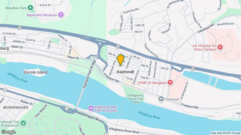 127 2nd St, Unit 1st floor Map and Location Details