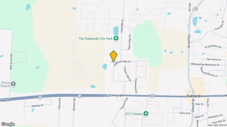 275 Oakland Hills Dr Map and Location Details