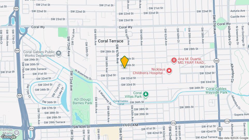 6541 SW 31st St Map and Location Details