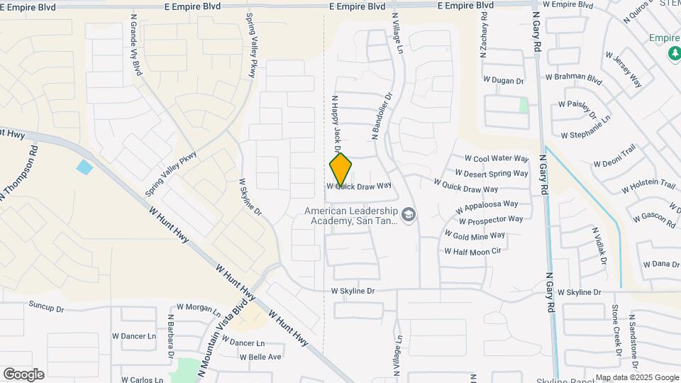 2629 W Quick Draw Way Map and Location Details