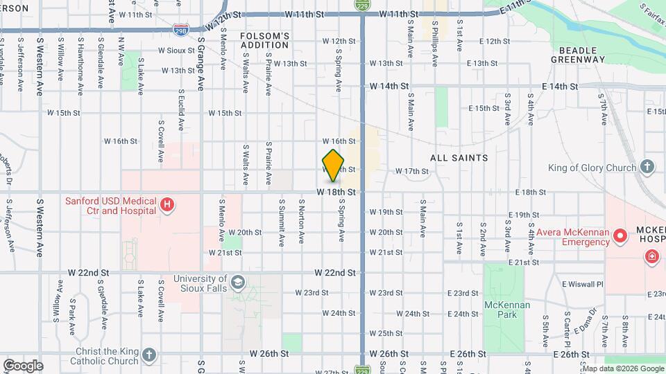 927 S Spring Ave Map and Location Details
