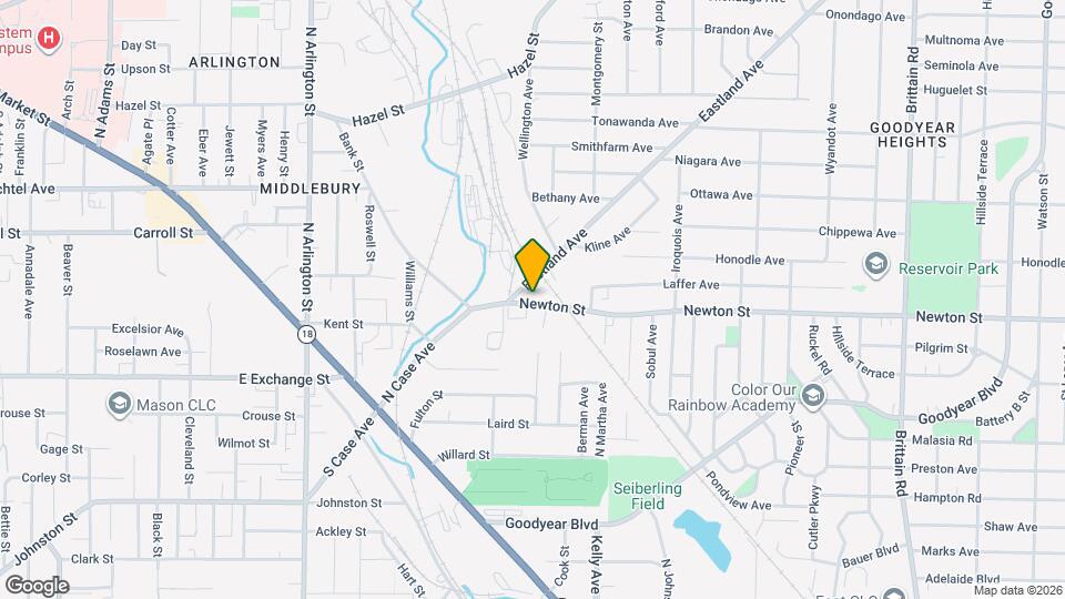 1147 Newton St Map and Location Details