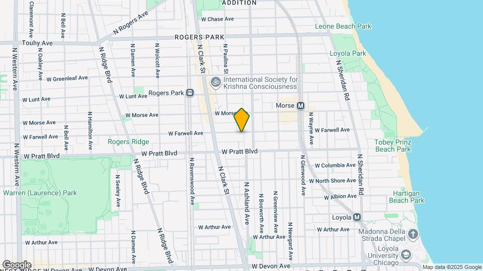 1625 W Farwell Ave Map and Location Details