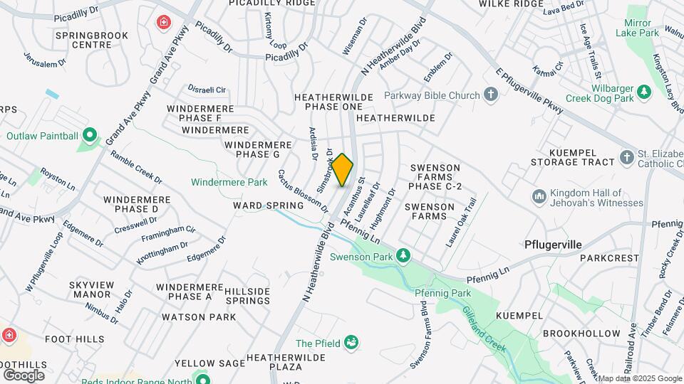 16917 Dashwood Creek Dr Map and Location Details