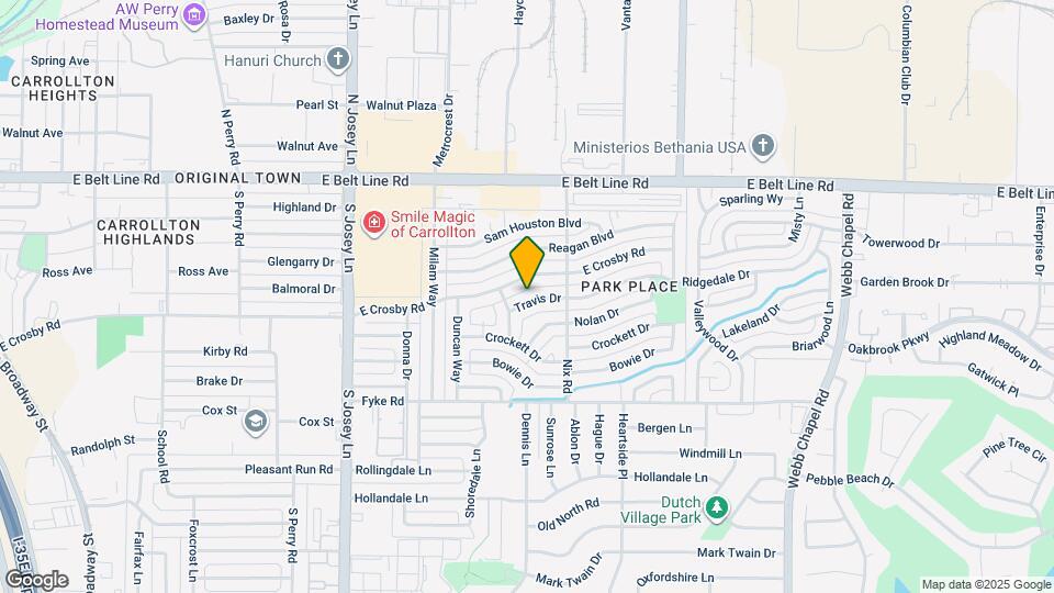 2121 Travis Dr Map and Location Details