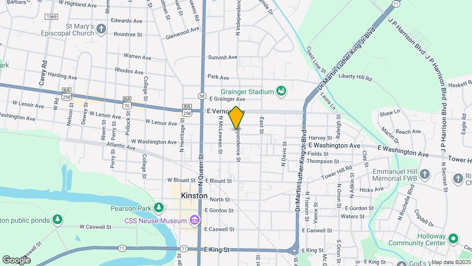 608 N Independence St Map and Location Details