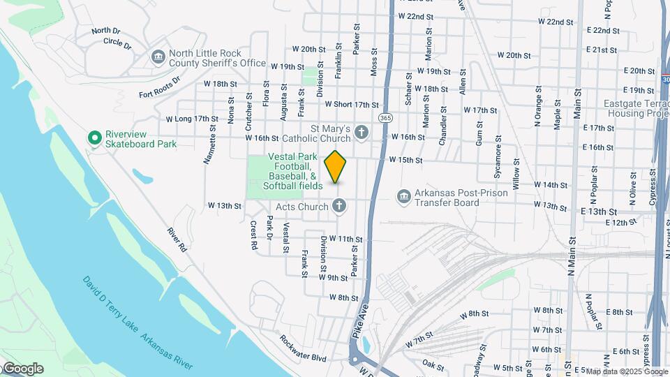 1311 Franklin St Map and Location Details