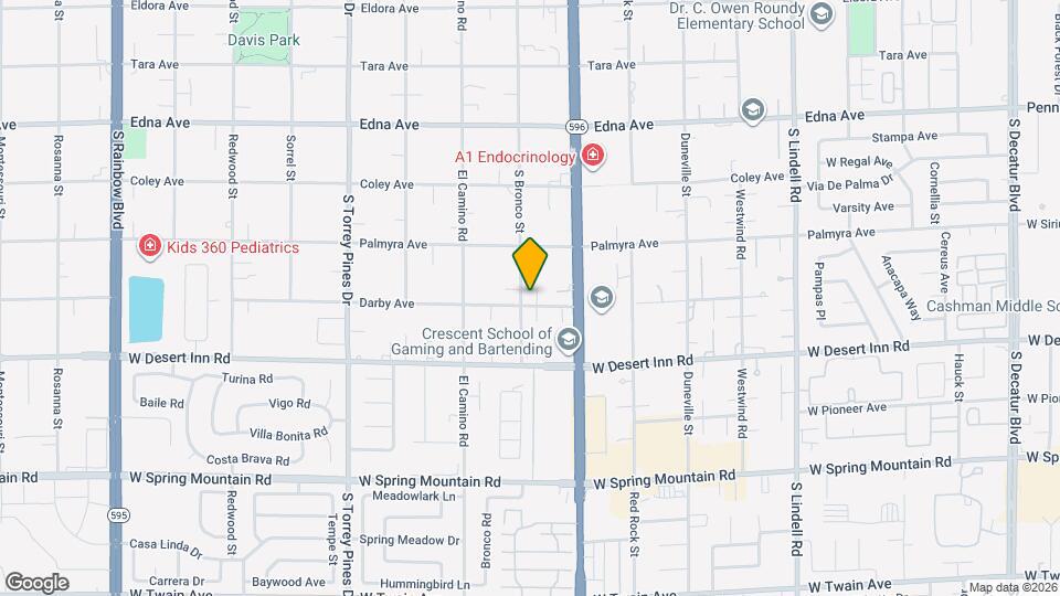 6190 Darby Ave Map and Location Details