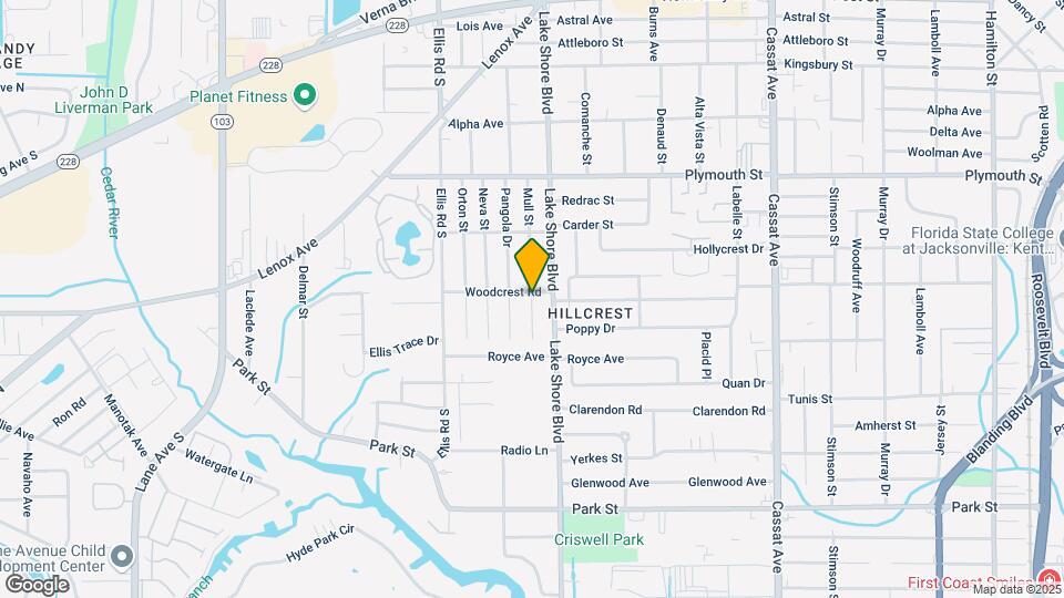 1303 Mull St Map and Location Details