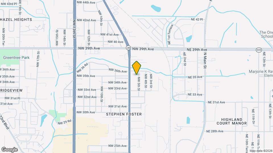 3506 NW 5th St Map and Location Details