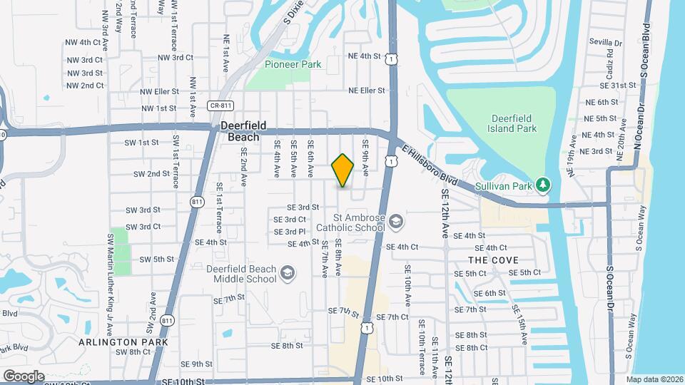 268 SE 8th Ave Map and Location Details