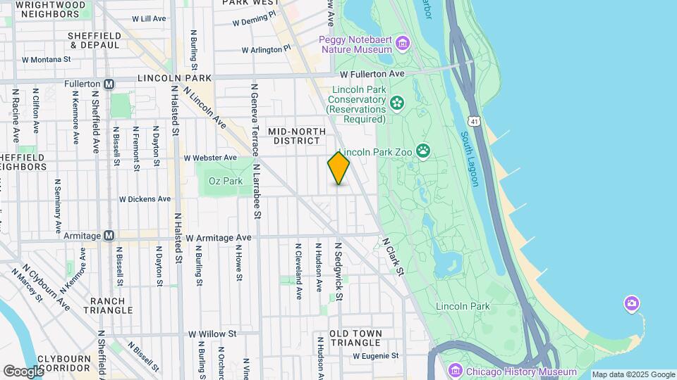 2105 N Sedgwick St, Unit 2105-3 Map and Location Details