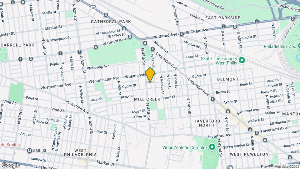 856 Moss St Map and Location Details