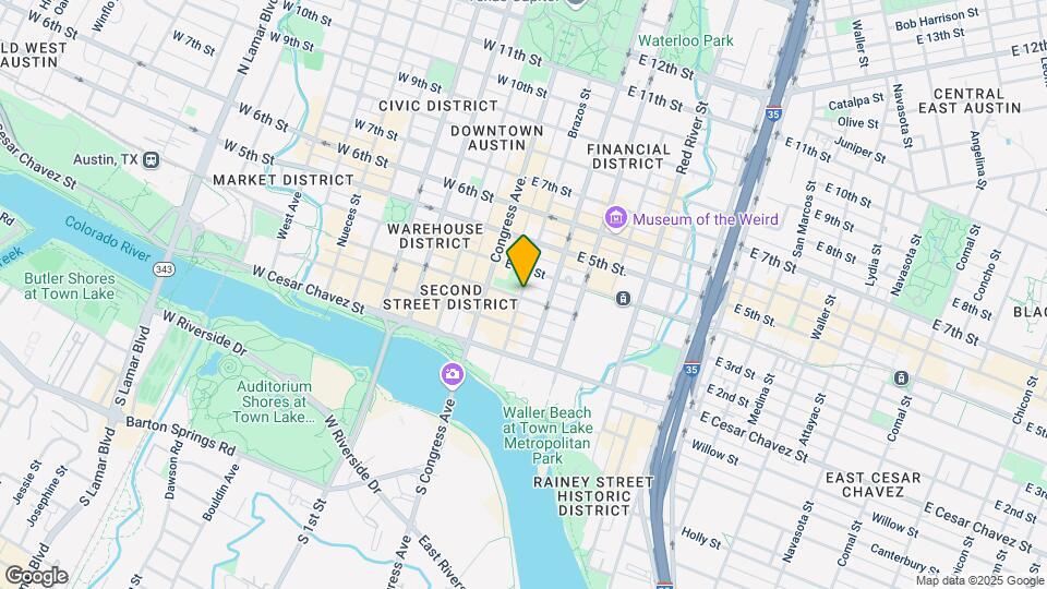 301 Brazos St Mapa y Detalles de la Ubicación