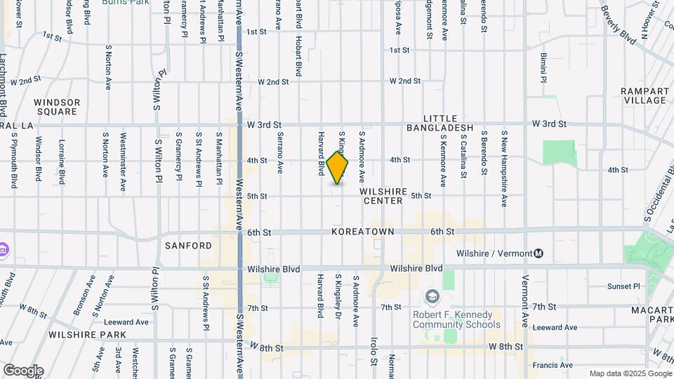 Kingsley Grand Apartments Mapa y Detalles de la Ubicación
