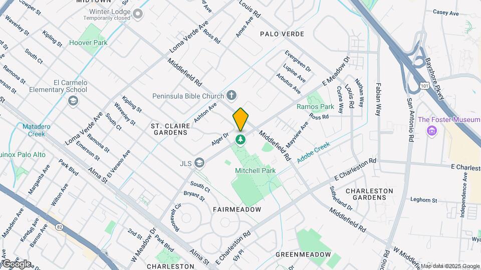 641 E Meadow Dr Mapa y Detalles de la Ubicación