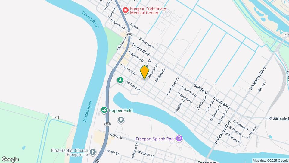 703 N Avenue B Map and Location Details