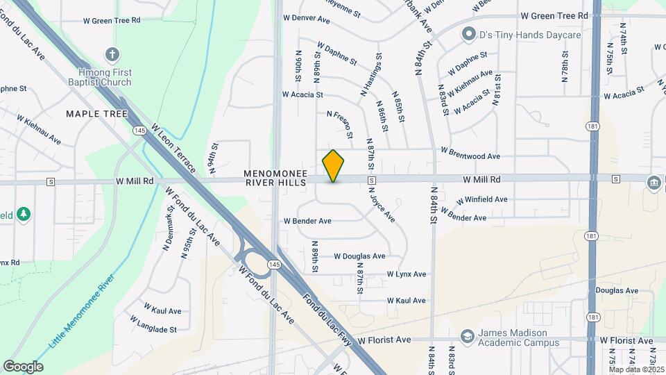 8801 W Mill Rd Mapa y Detalles de la Ubicación