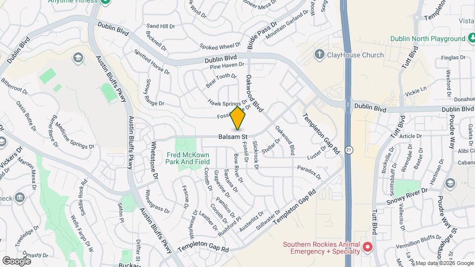 5246 Balsam St Map and Location Details