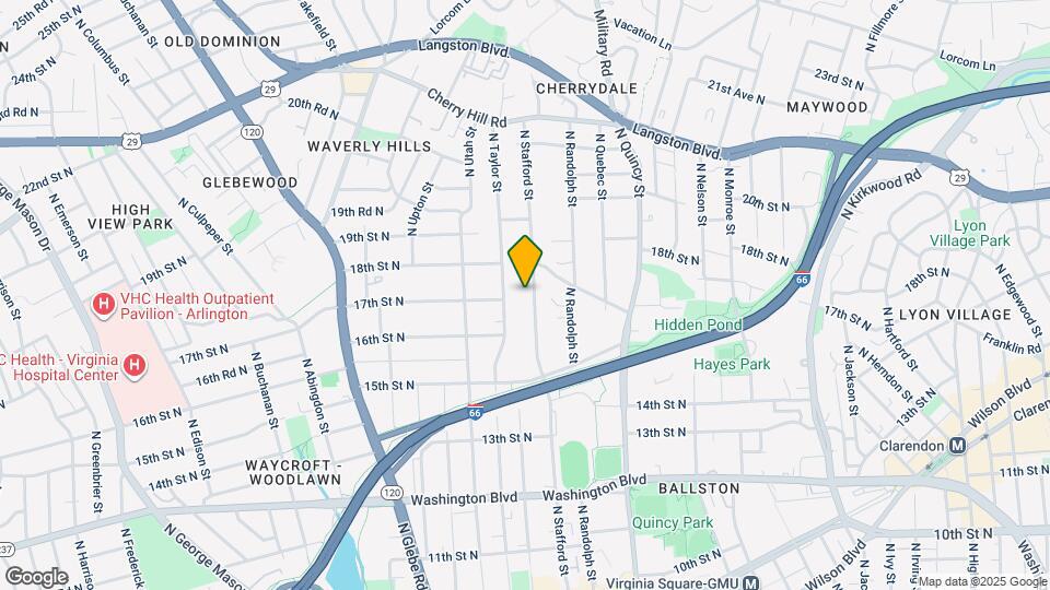 1700 N Stafford St Map and Location Details