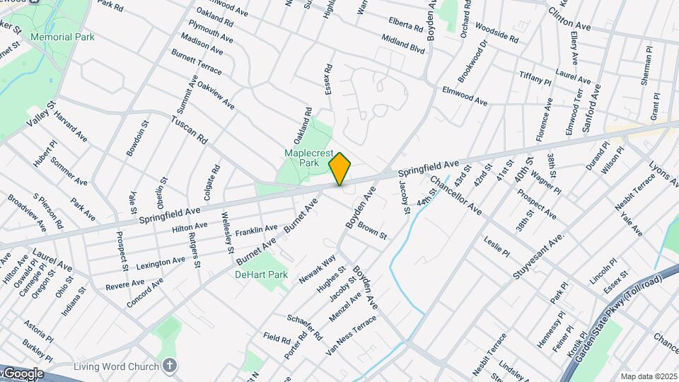 1597 Springfield Ave Map and Location Details