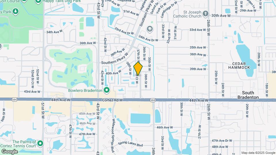 4041 37th St Ct W Map and Location Details