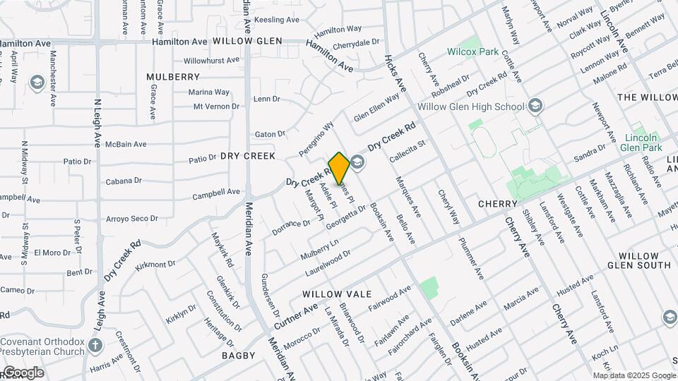 1957 James Pl Map and Location Details