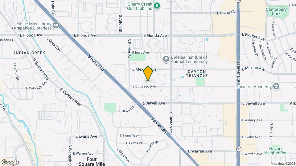 9415 E Colorado Ave Map and Location Details