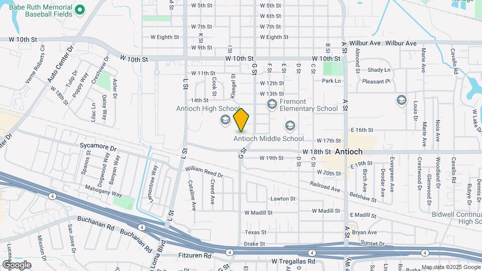 619 W 17th St Map and Location Details
