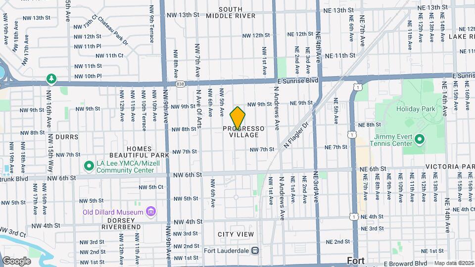 734 NW 4th Ave Map and Location Details