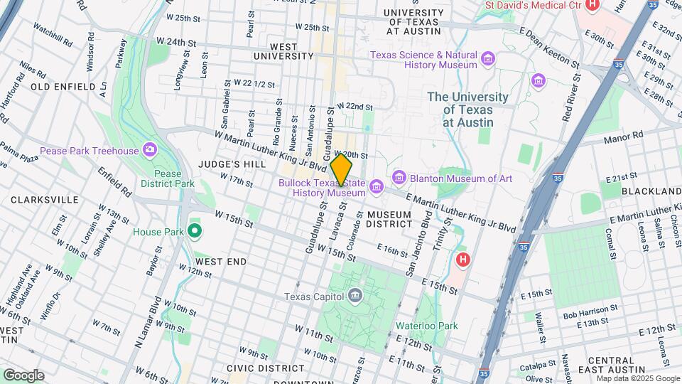 1800 Lavaca St Map and Location Details
