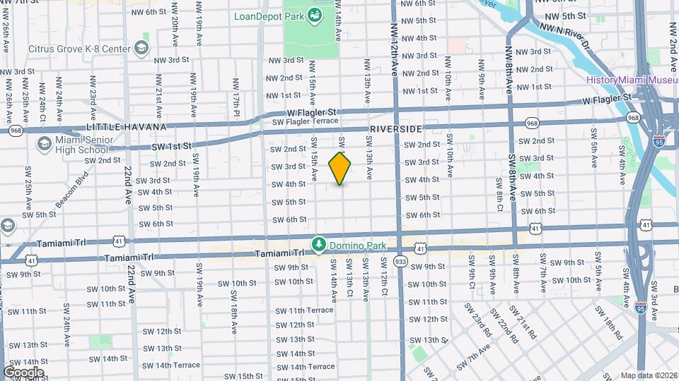 420 SW 14th Ave Map and Location Details