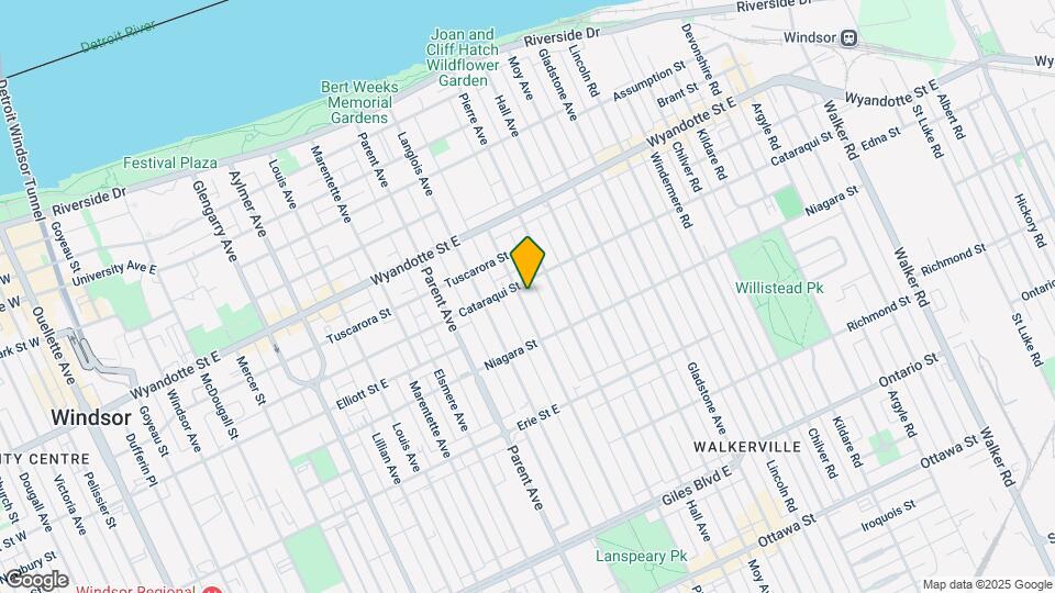 NEWLY RENOVATED 2 BEDROOM + DEN 1 BATH UNI Map and Location Details