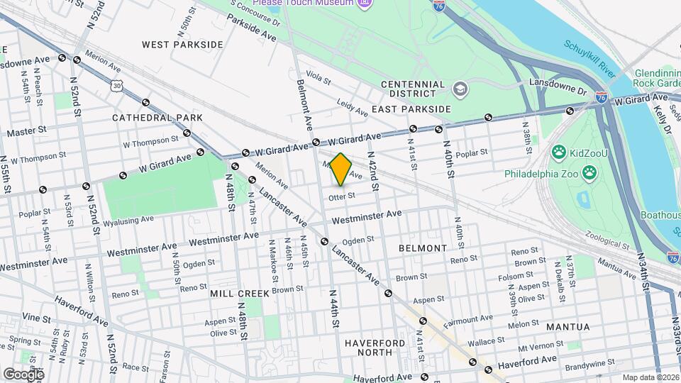 950 N 43rd St Map and Location Details