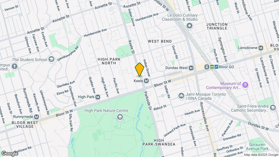 44-58 Keele St Map and Location Details