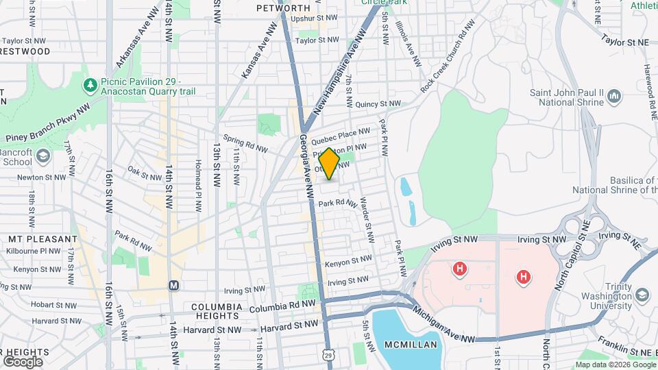 612 Newton Pl NW, Unit Apt 4 Map and Location Details