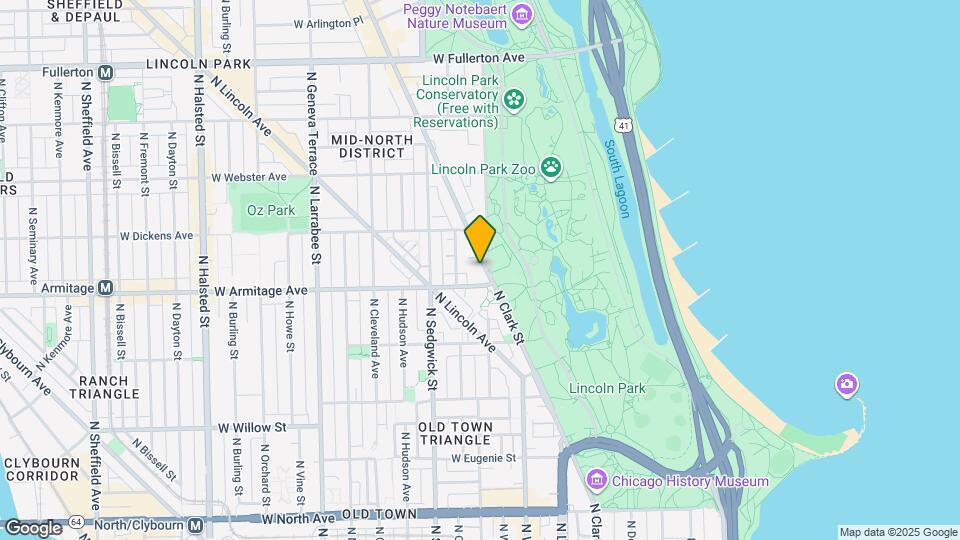 2020 N Lincoln Park W, Unit 18E Map and Location Details