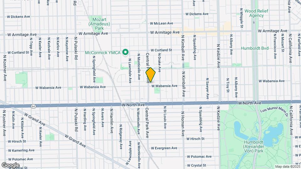 3574 W Wabansia Ave Map and Location Details