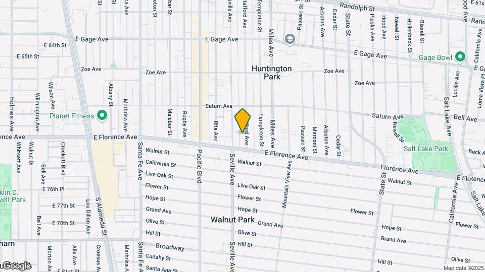 7125 Stafford Ave Mapa y Detalles de la Ubicación