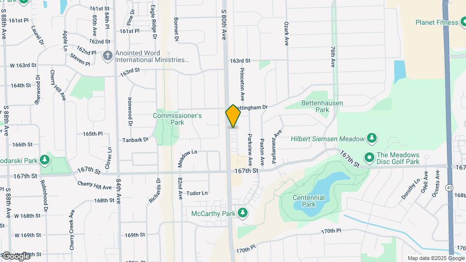 16552 Crescent Ave Map and Location Details