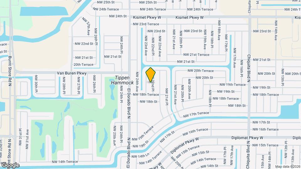 1832 NW 22nd Pl Map and Location Details