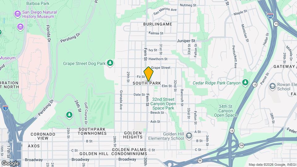 1809 Fern St Map and Location Details