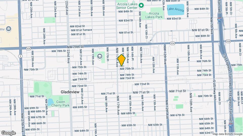 1605 NW 75th St Map and Location Details